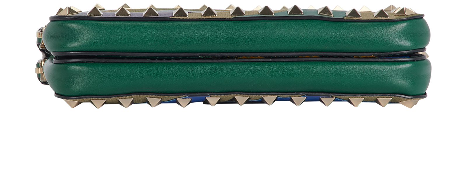 Camo Rockstud, &pound;250, Handbags, Black/Blue/Green/Purple, Canvas/Leather, Top view